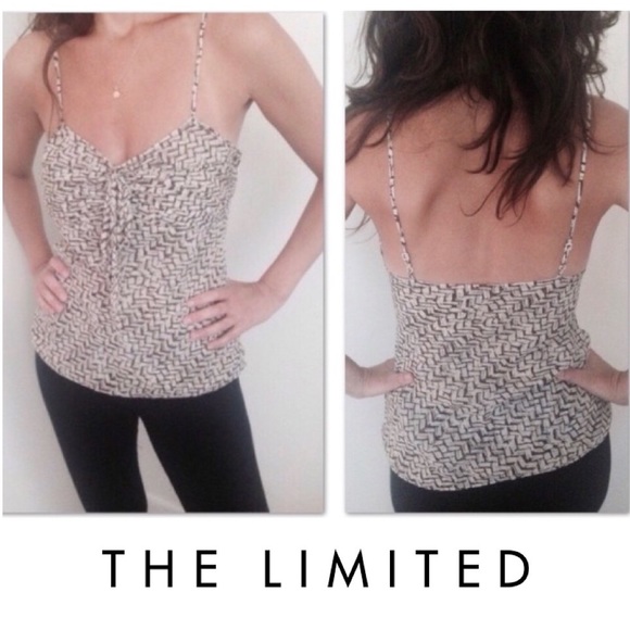 The Limited knot front silk pattern print cami - Picture 9 of 9
